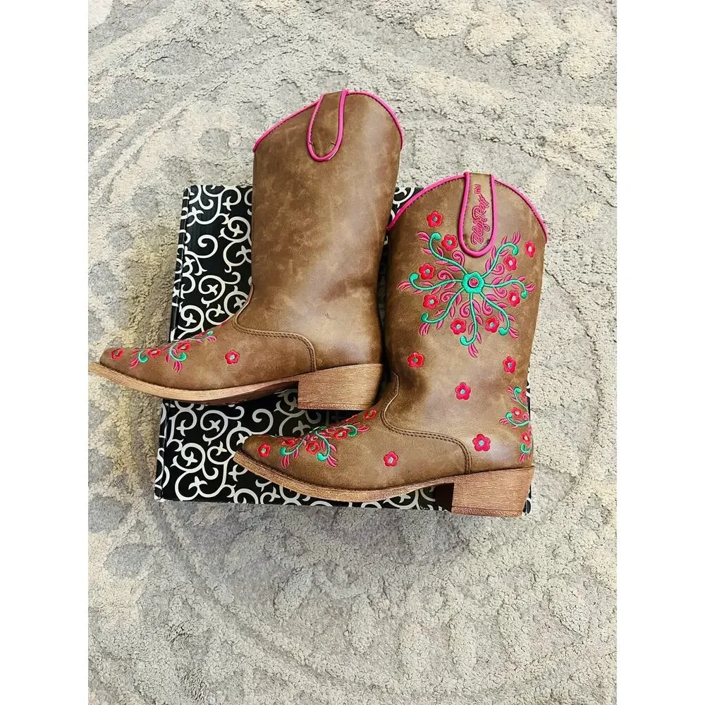 NIB❤️M&F Western Kids Cow Girl's Boot sz1.5